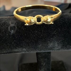 Elegant Gold Panther Bracelet